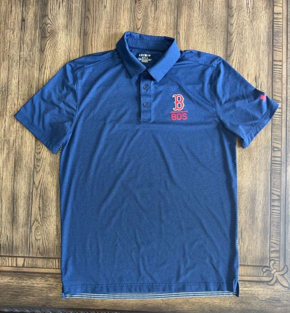 Under Armour Boston Red Sox MLB HeatGear Polo Shirt Size Medium